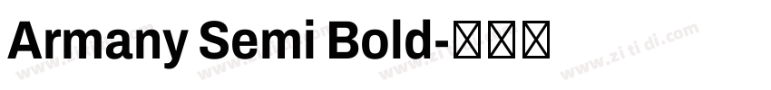 Armany Semi Bold字体转换